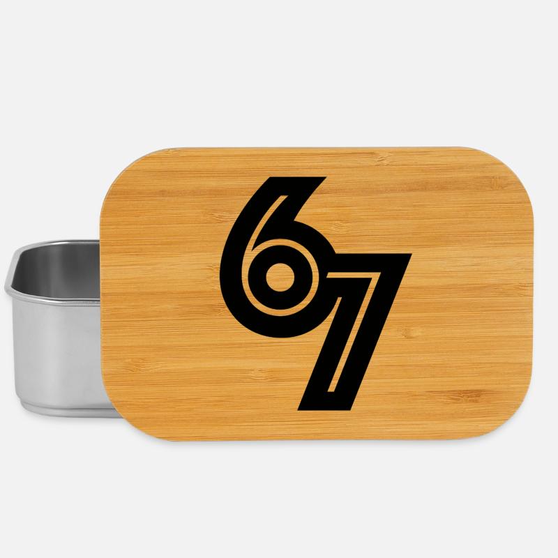 67 Schwarz - Lunch Box - Silber