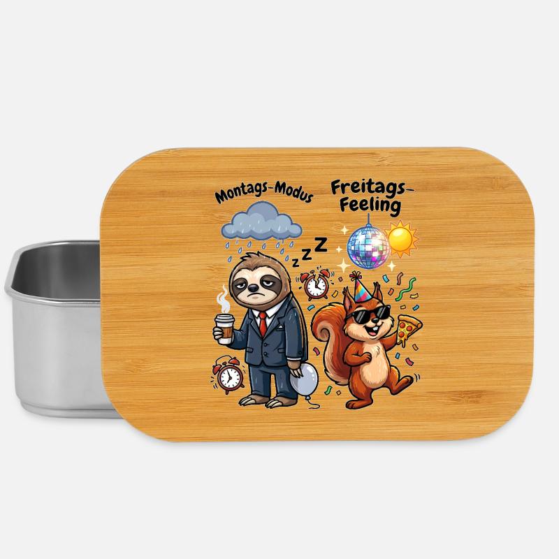 Montagsmodus vs Freitagsgefühl - Lunch Box - Silber