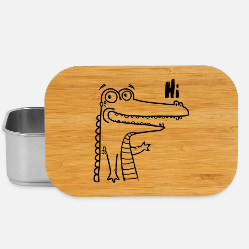 Bon Hi-Croco - Boîte à goûter - argent