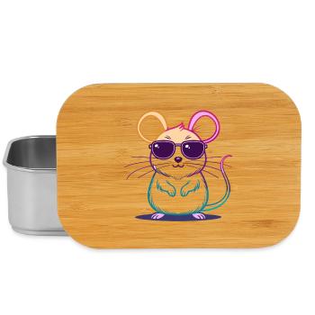Regenbogen-Maus-Brille - Lunch Box - Silber - Vorne