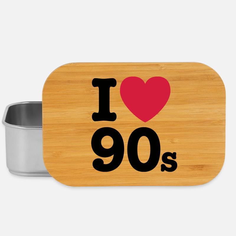 I love the 90s - Lunch Box - Silber