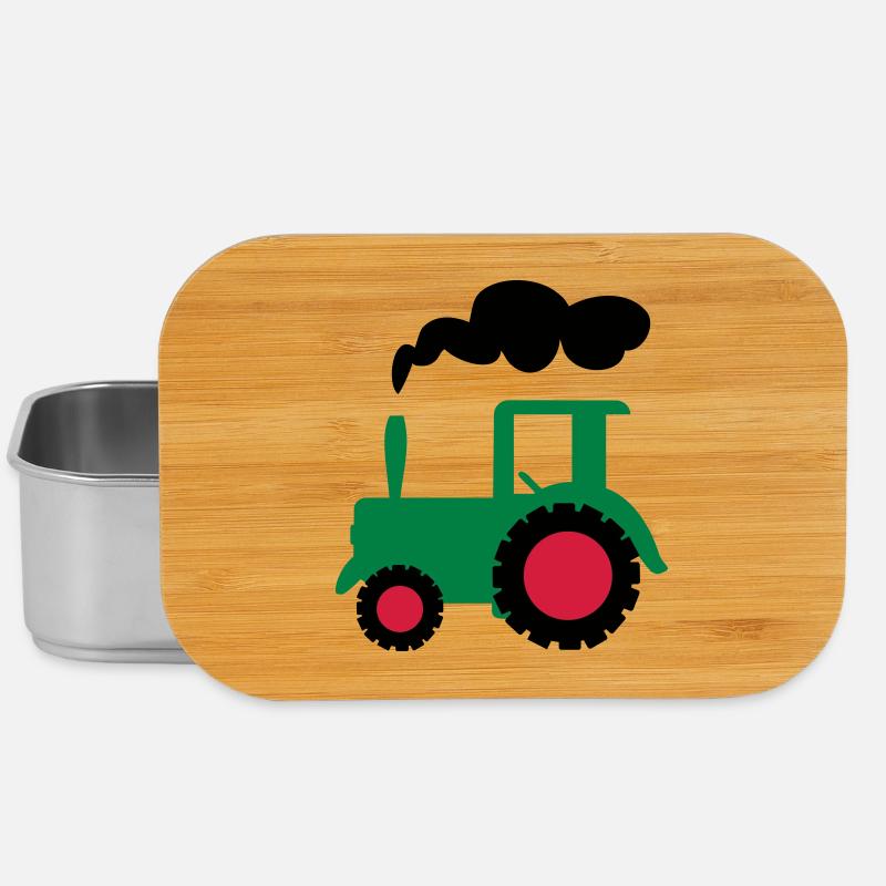 traktor trecker landwirtschaft - Lunch Box - Silber