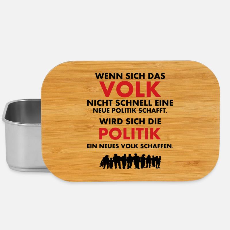 Das Volk und die Politik - Lunch Box - Silber