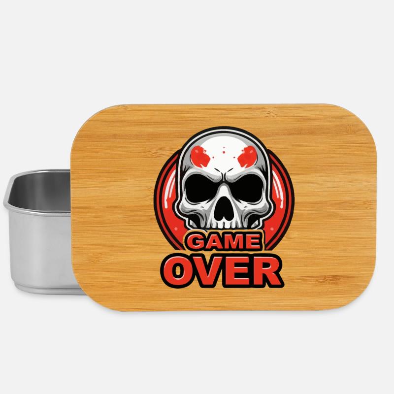 Skull-Spiel vorbei Red Crest - Lunch Box - Silber