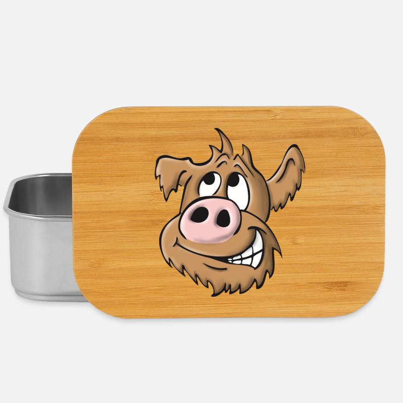Schweinehund frech - Lunch Box - Silber
