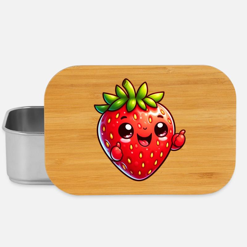 Erdbeer-Erdbeeren - Lunch Box - Silber