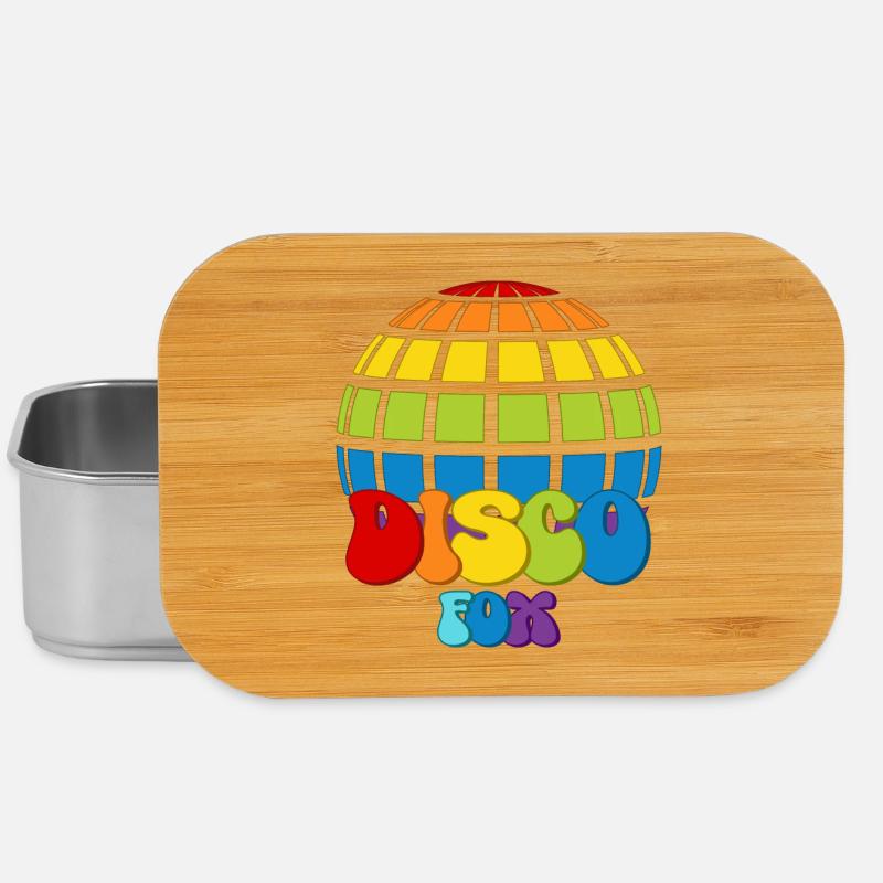 Disco Fox Discokugel Groovy Discothek Discofox - Lunch Box - Silber