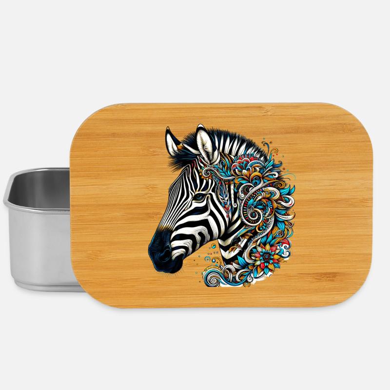 Zebra - Lunch Box - Silber