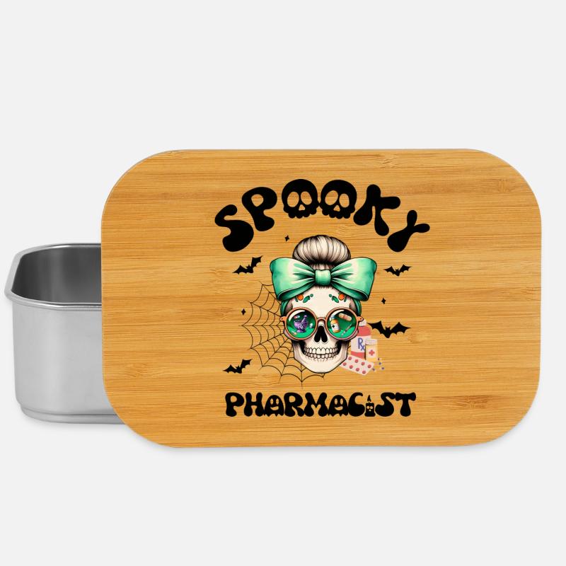 Spooky Pharmacist Halloween Pharmacien Spooky - Boîte à goûter - argent