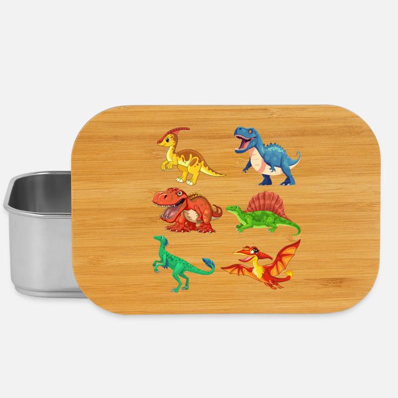 Dino, Dinosaurier, Ich liebe Dinosaurier - Lunch Box - Silber