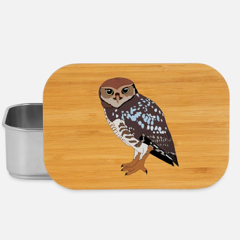 Hibou - Boîte à goûter - argent