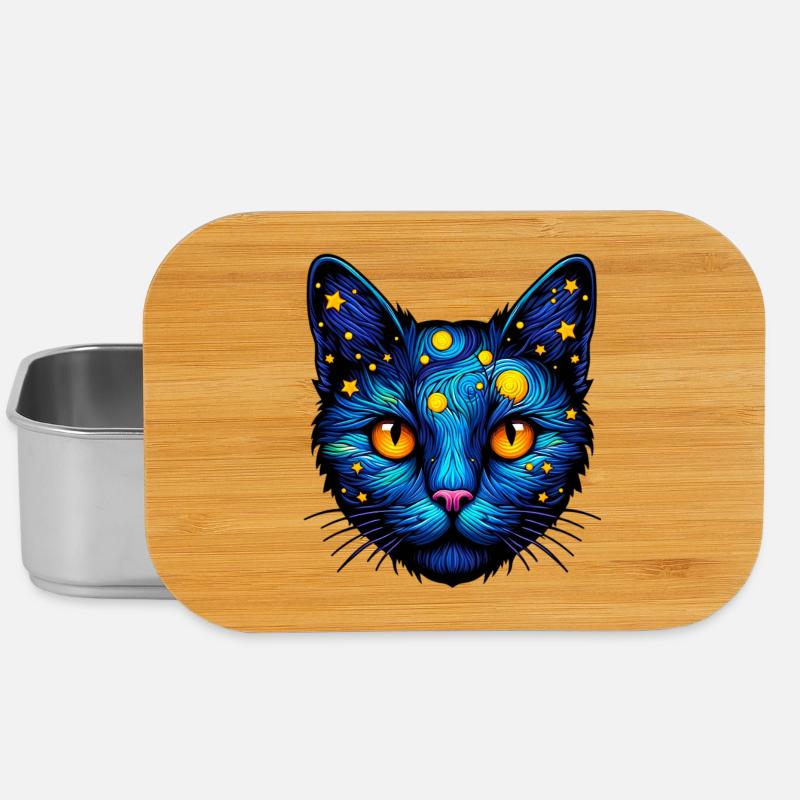 Katze - Lunch Box - Silber