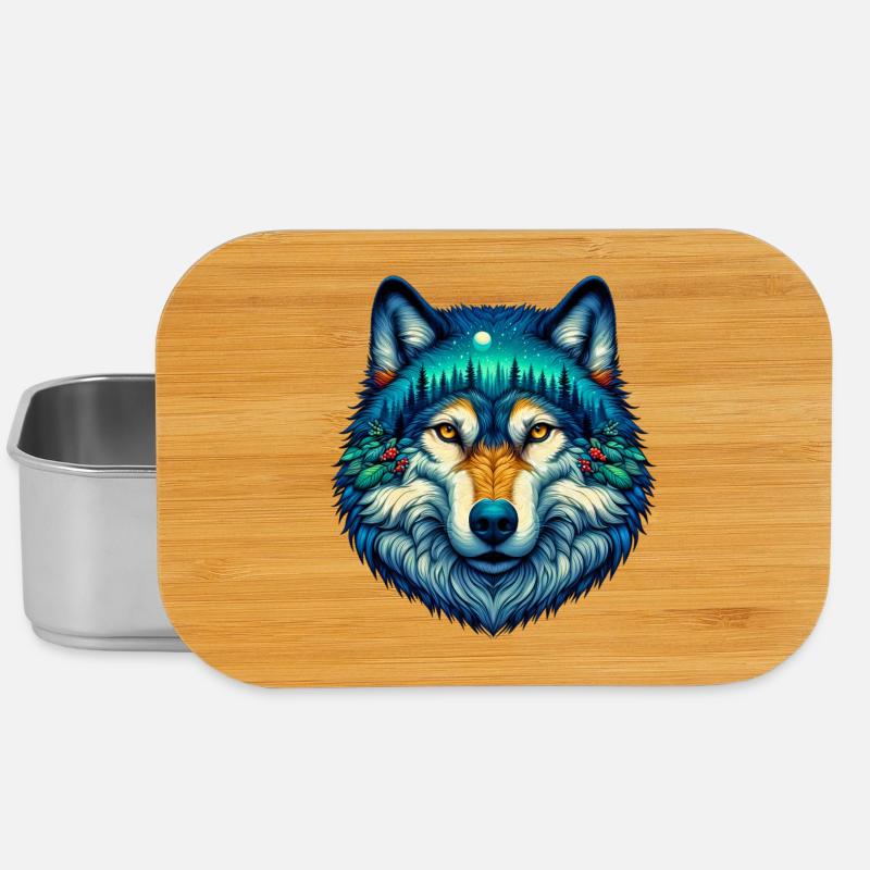 Wolf - Lunch Box - Silber