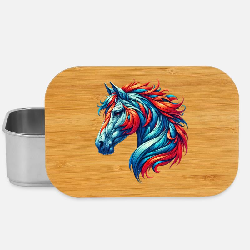 Pferd - Lunch Box - Silber