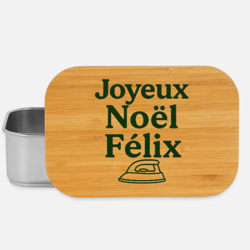 Joyeux Noel Felix - Boîte à goûter - argent