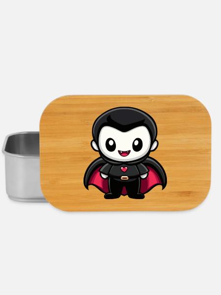 Vampir Halloween Niedlich Comic - Lunch Box - Silber