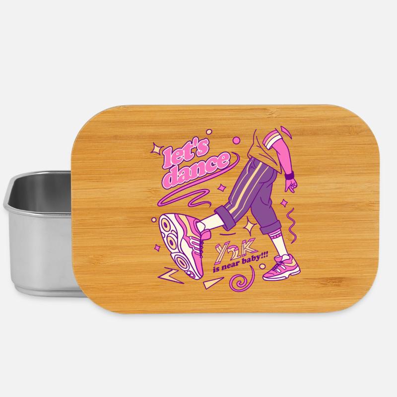 Y2K Dance Vibe Sneaker Kunst - Lunch Box - Silber
