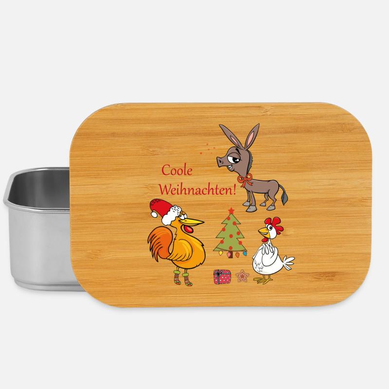 Coole Weihnachten  - Lunch Box - Silber