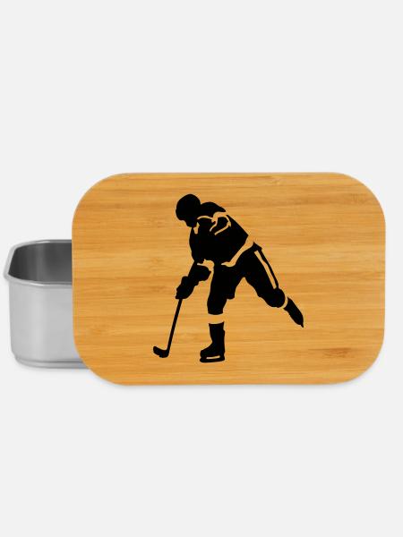 Eishockey - Lunch Box - Silber