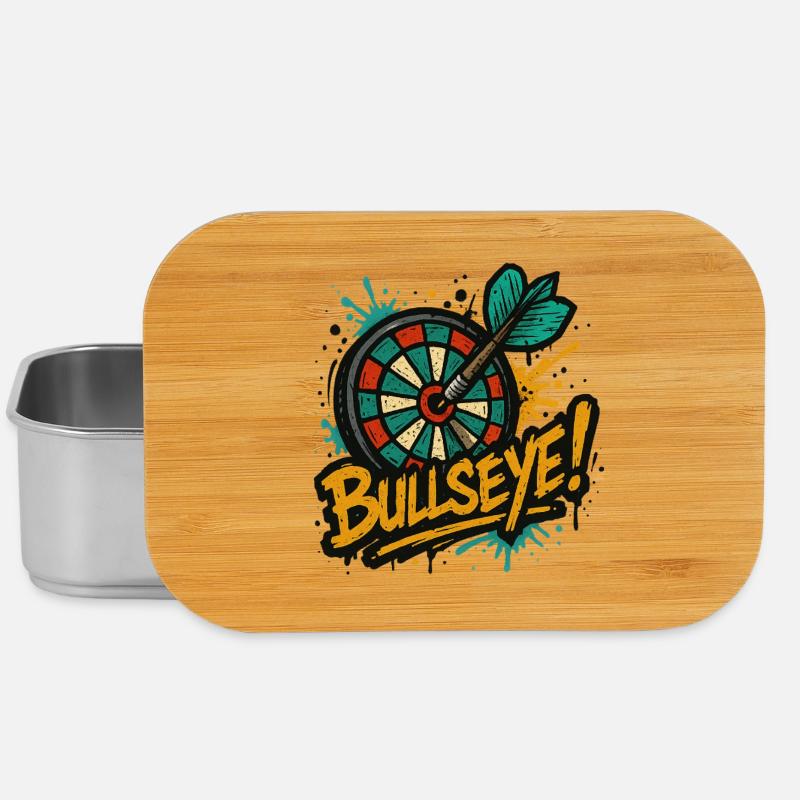 Dart Bullseye - Lunch Box - Silber