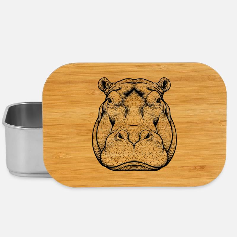 Hippopotame Hippopotame - Boîte à goûter - argent