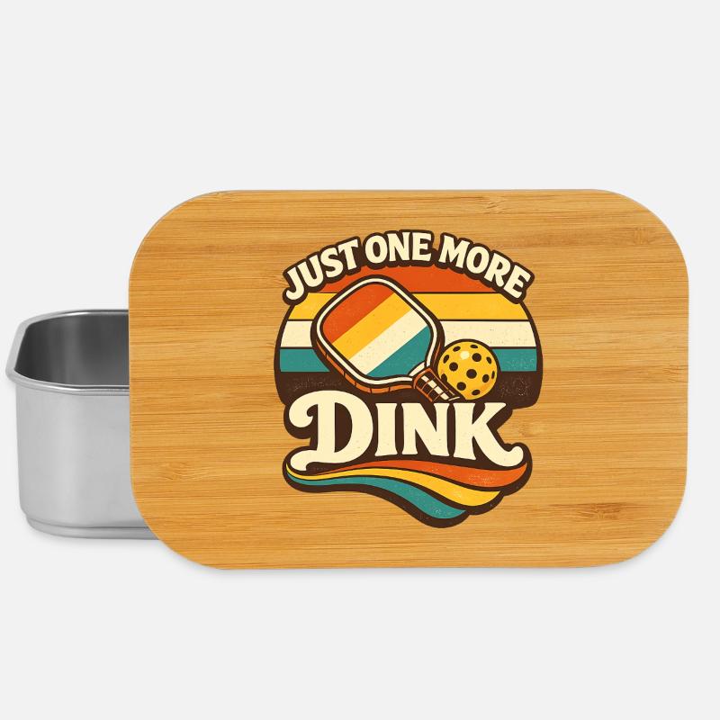 Funny Pickleball Shirt Just One More Dink  - Boîte à goûter - argent