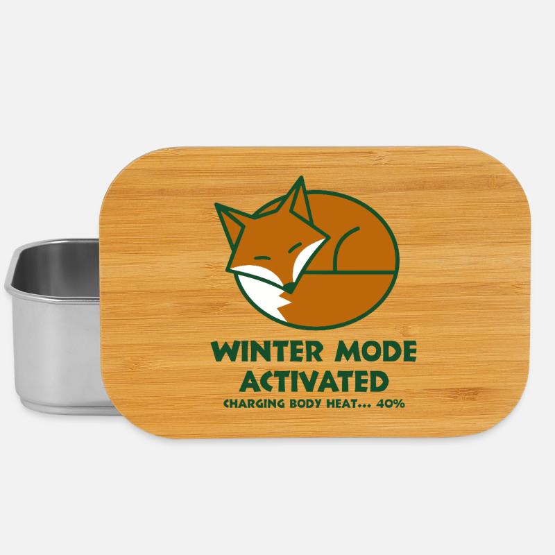 Winter Fox Activated - Lunch Box - silver