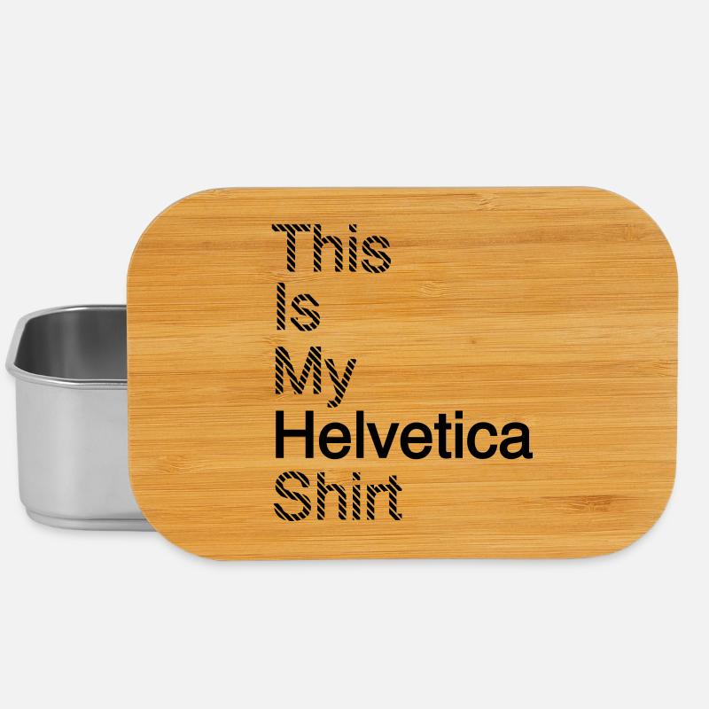 Typography shirt graphic design gift bark - Lunch Box - silver