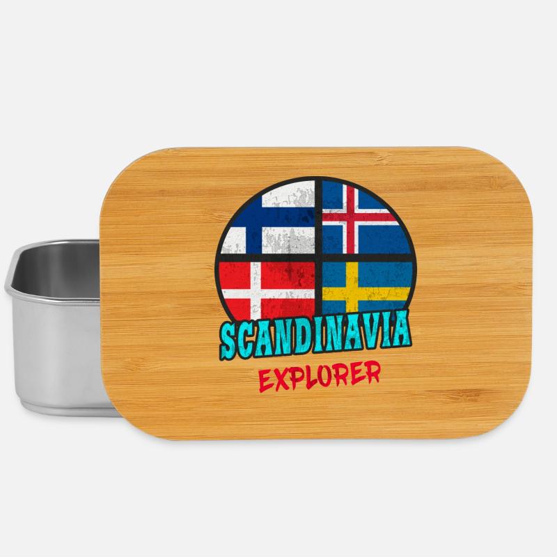 Scandinavia Explorer / Skandinavien / Geschenk - Lunch Box - Silber