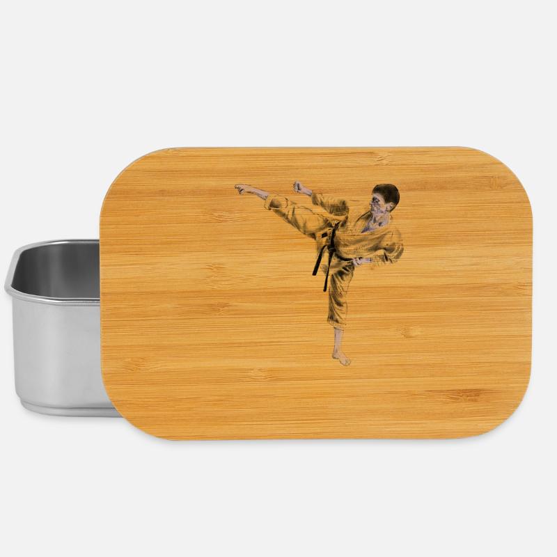 karate - Lunch Box - silver