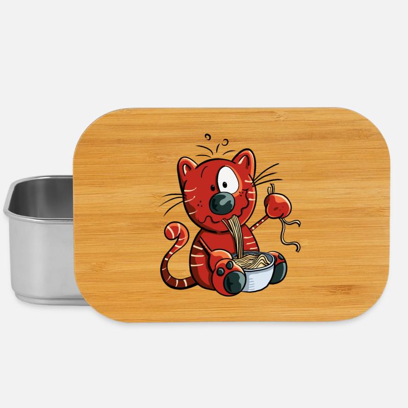 Mignon chat comique - Boîte à goûter - argent