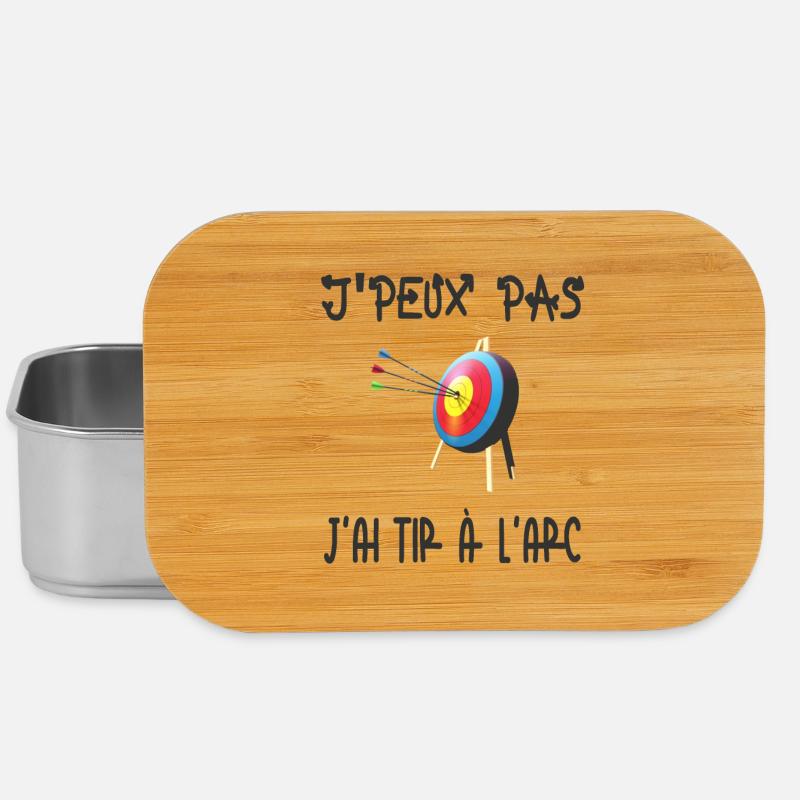 j'peux pas j'ai tir a l'arc - Boîte à goûter - argent