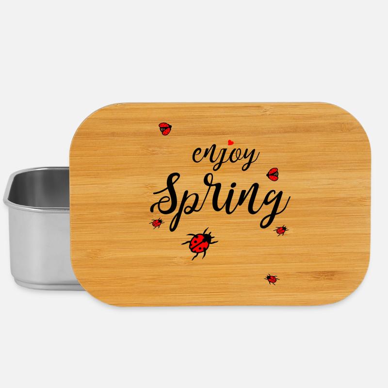 Frühling, enjoy spring - Lunch Box - Silber