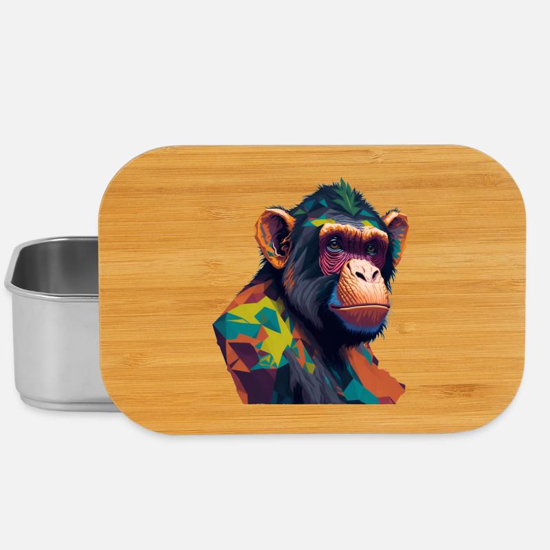 Chimpanzé - Boîte à goûter - argent