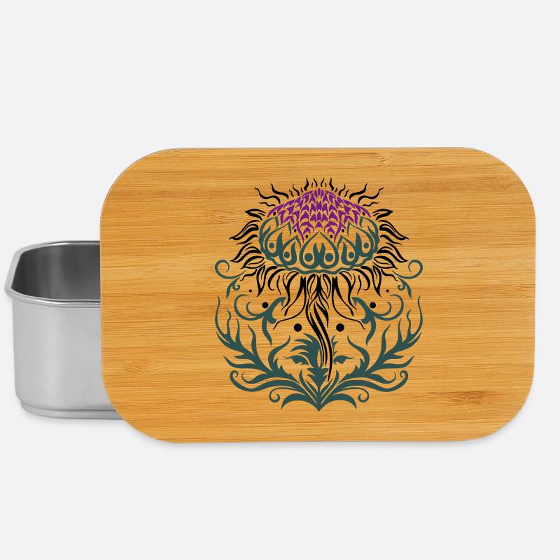 Distel lila Thistle - Lunch Box - Silber