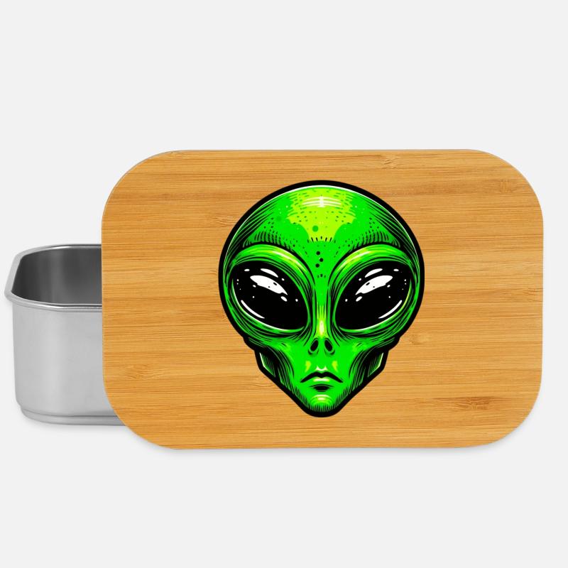 Alien extraterrestre martien - Boîte à goûter - argent