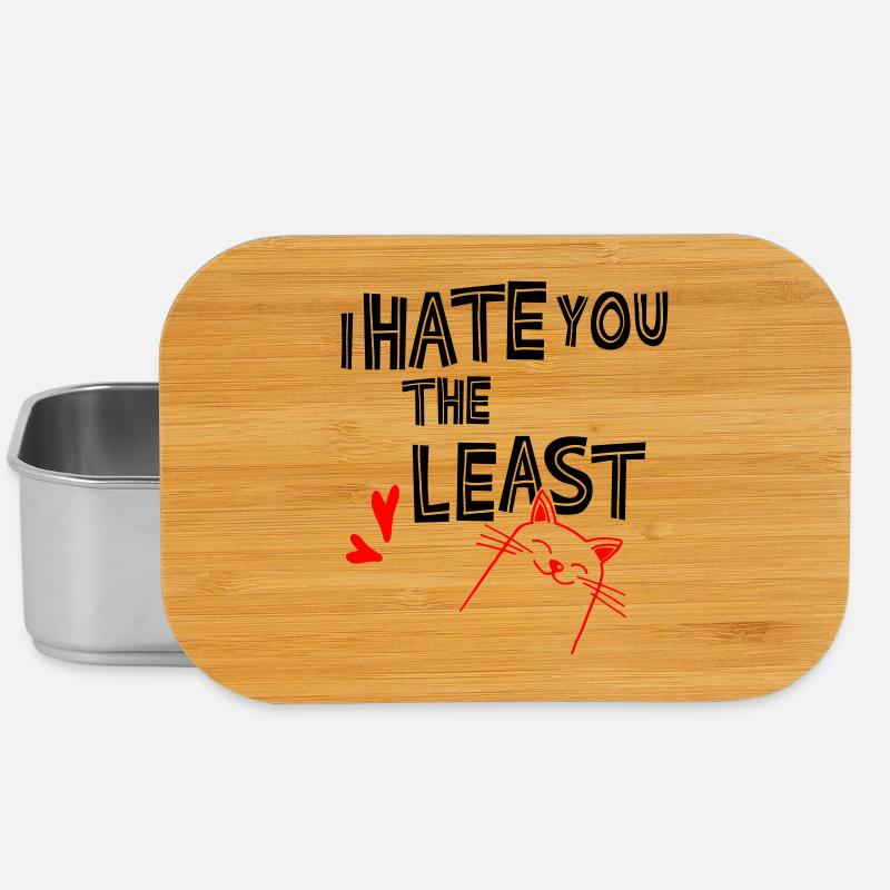 I hate you the least - Lunch Box - silver