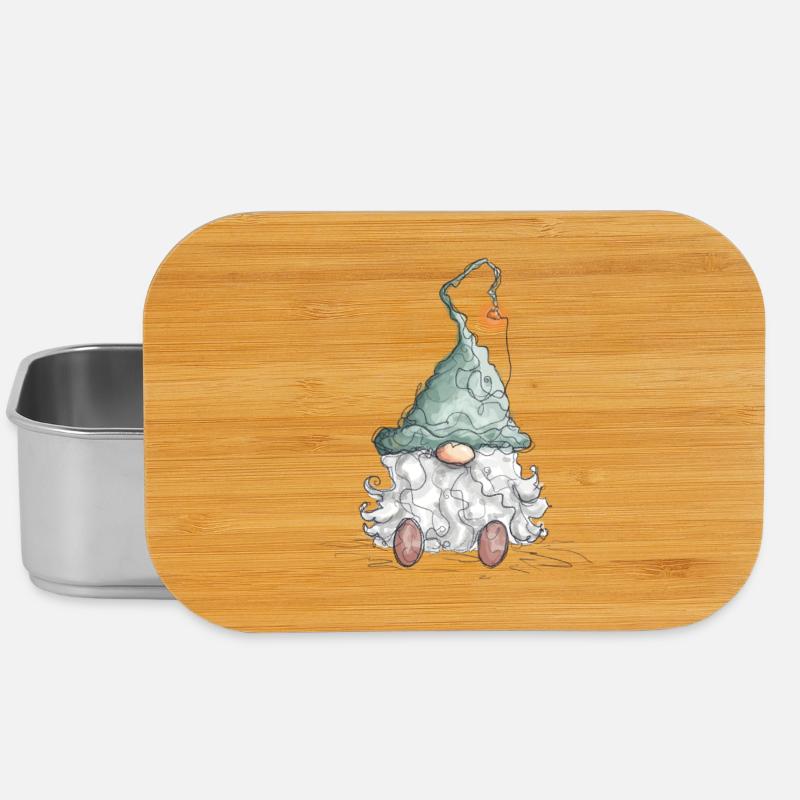 Wichtel Zwerg Weihnachtswichtel Feiertage - Lunch Box - Silber