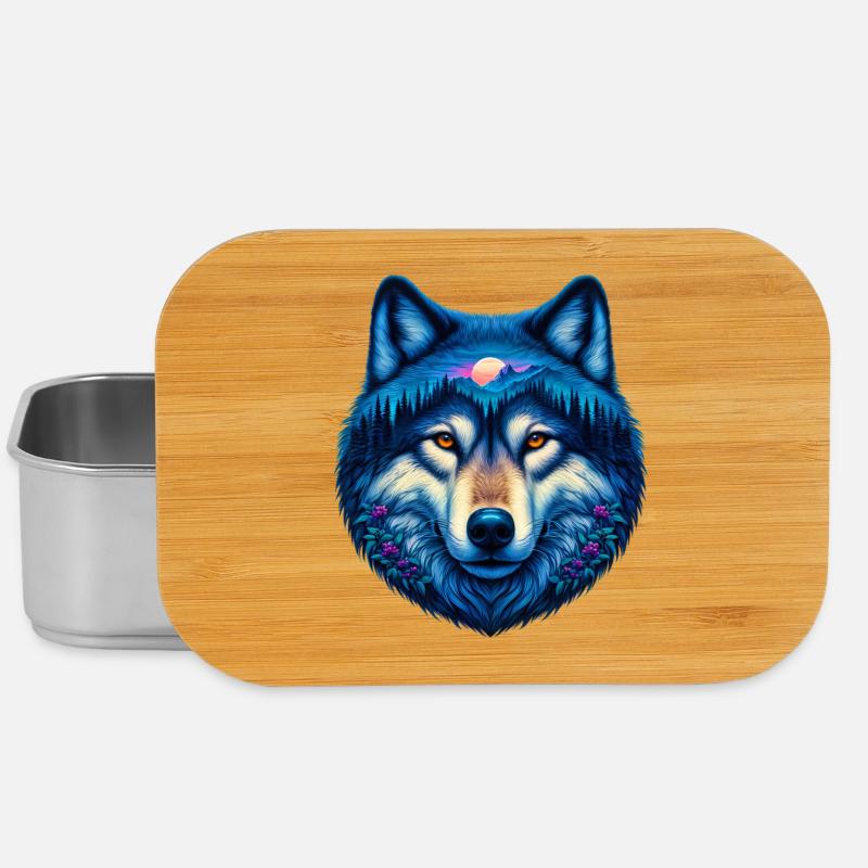 Wolf - Lunch Box - Silber