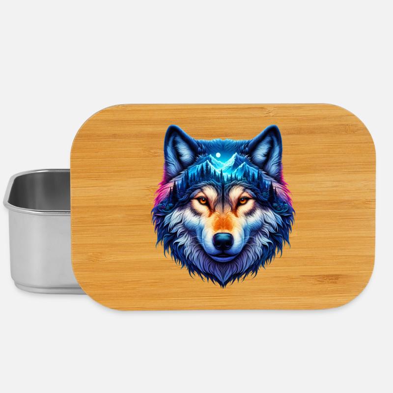 Wolf - Lunch Box - Silber