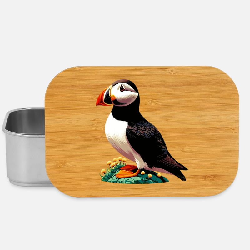 Papageitaucher - Lunch Box - Silber