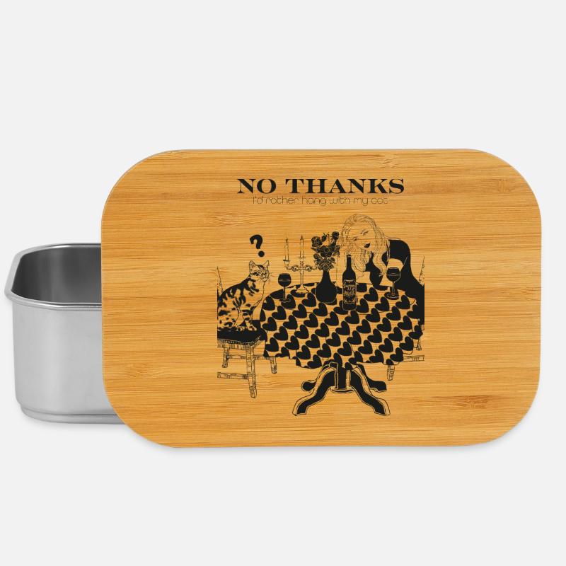 NON MERCI, JE PRÉFÈRE PASSER DU TEMPS AVEC MON CHAT - Boîte à goûter - argent