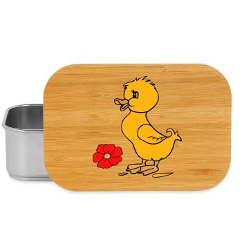Poussins de Pâques Joyeuses Pâques - Boîte à goûter - argent - Devant