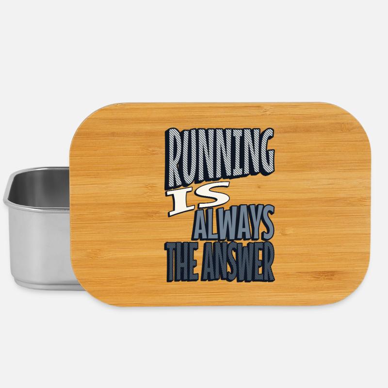 Running is always the answer - Lunch Box - Silber