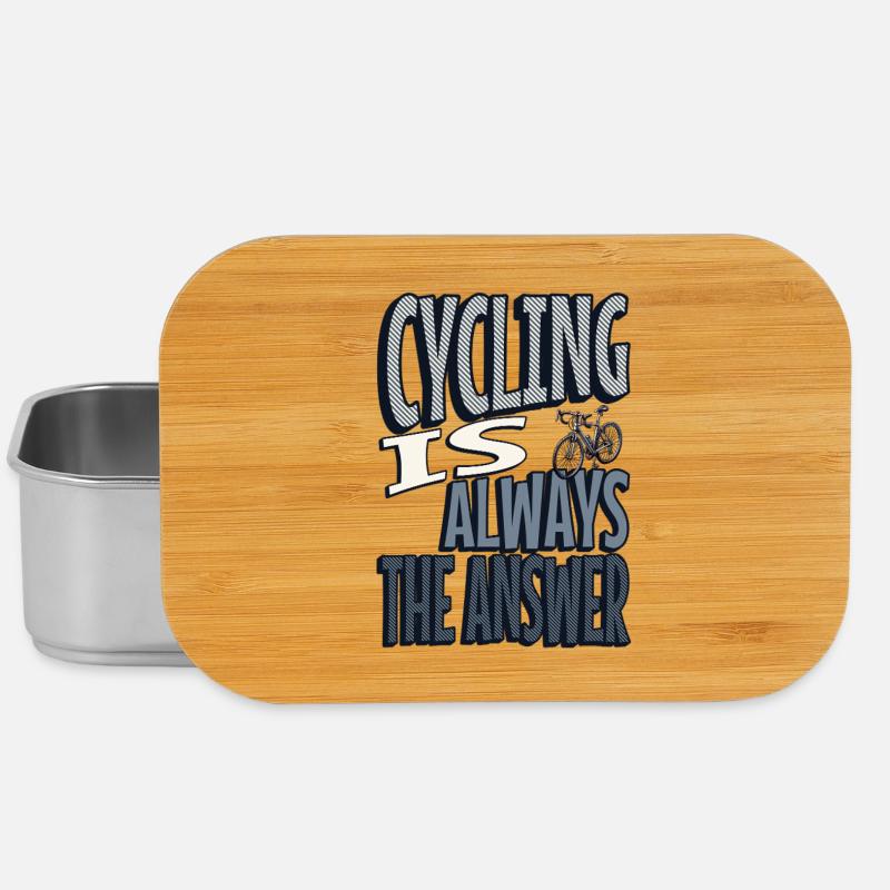 Cycling is always the answer - Lunch Box - Silber