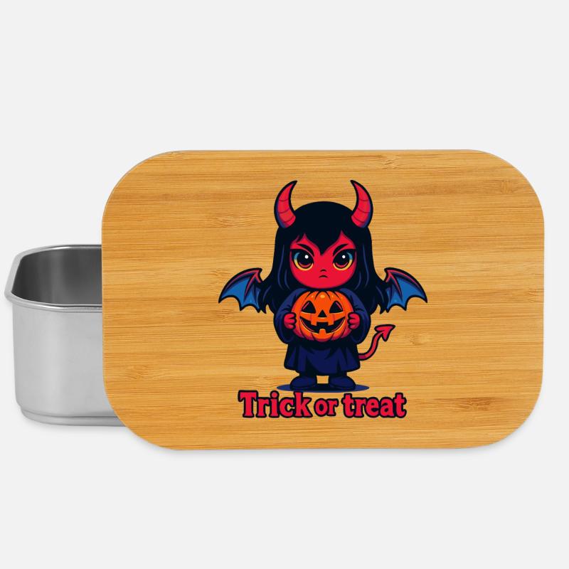 Trick or Treat – Cute Devil - Lunch Box - silver