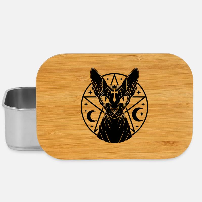 Occulte Sphynx Cat - Boîte à goûter - argent