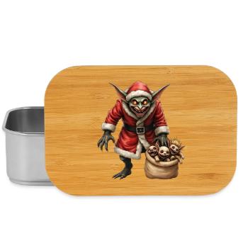 Weihnachtsgoblin mit Kreaturen - Lunch Box - Silber - Vorne