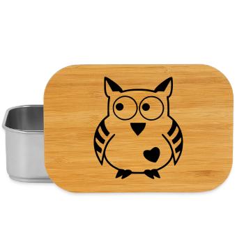 Mondschlihu Eule - Das Original heavenlygoods - Lunch Box - Silber - Vorne