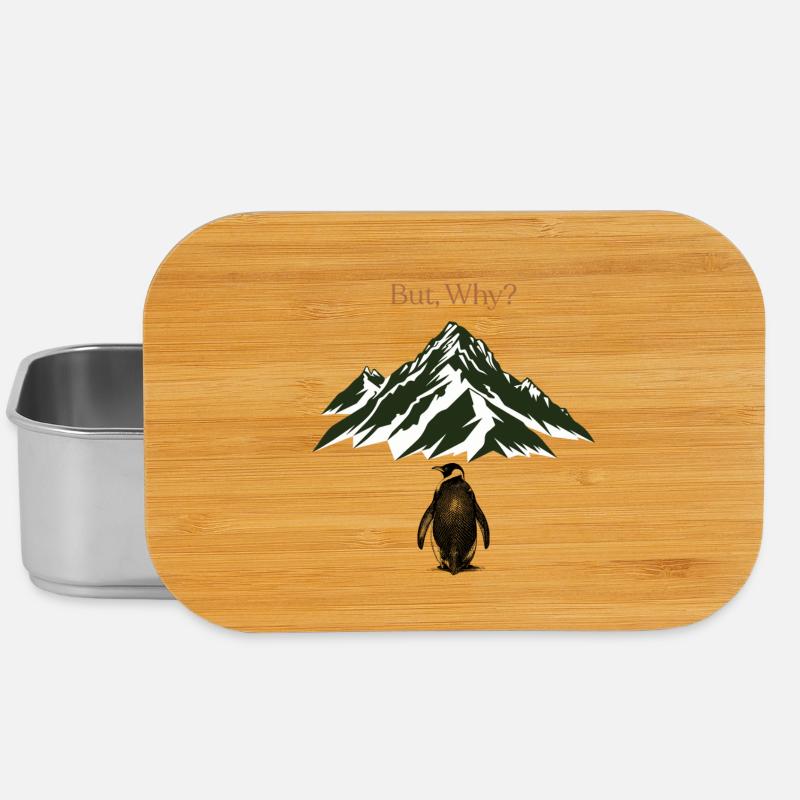 But, Why? Berglandschaft - Lunch Box - Silber